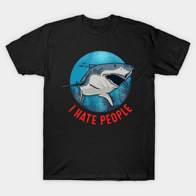 Shark Introvert T-Shirt by KAWAIITEE